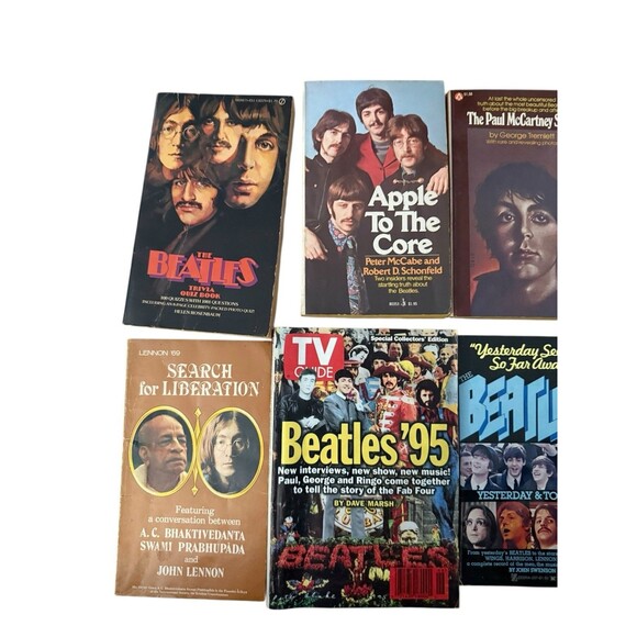 Beatles Book Magazine Lot Vintage Pop Music History Set Of 7 Items - Picture 2 of 7